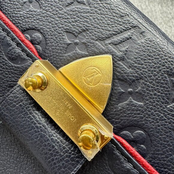 Louis Vuitton Saint Sulpice Navy Monogram Leather Shoulder Bag 999-071125 - Picture 12 of 15